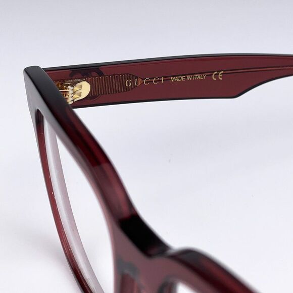 NEW  Gucci GG0958O 006 Burgundy Square Unisex Eyeglasses - Picture 10 of 11